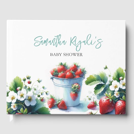 Baby shower Livre d'invité Berry Sweet (Recto)