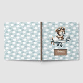 Baby shower Livre d'invité Teddy Bear Pilot Boy De (Complet)