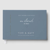 Baby shower Livre d'invité - Thème Cloud (Recto)