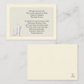 Baby shower Livre Poem Rose Insérer carte (Devant / Derrière)