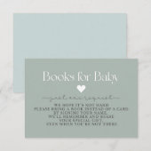 Baby shower, Livres pour bébé, Insérer une carte (Devant / Derrière)