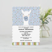 Baby shower Llama Theme Kaart (Staand voorkant)