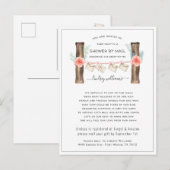 Baby shower longue distance par invitation par cou (Devant / Derrière)