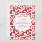 Baby shower Love Heart Spring Invitation (Devant)