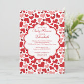 Baby shower Love Heart Spring Invitation (Debout devant)