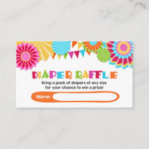 Baby shower Luier Raffle Kaart Fiesta Mexicaans