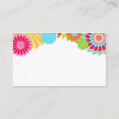 Baby shower Luier Raffle Kaart Fiesta Mexicaans (Achterkant)