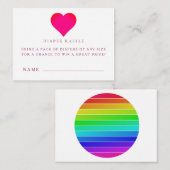 Baby shower Luier Raffle Ticket Kaarten (Voorkant / Achterkant)