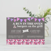 Baby shower/luierfeestuitnodiging kaart (Staand voorkant)