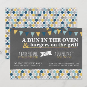 Baby shower/luierfeestuitnodiging kaart