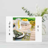 BABY SHOWER LUNCHEON INVITATIE KAART (Staand voorkant)