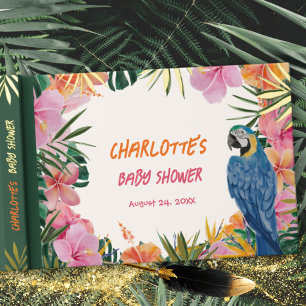Baby Shower Luxueux Jungle de Perroquets Tropicaux