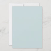 Baby shower Maan en Stars Matte Blue Script Kaart (Achterkant)