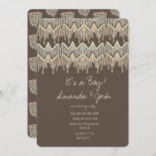 Baby shower Macrame Hangen Rustic Boho Rope Art Kaart