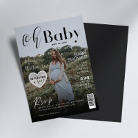 Baby shower Magazine Foto Hoesje Het is een meisje