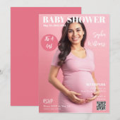 Baby shower Magazine Hoesje Kaart (Voorkant / Achterkant)