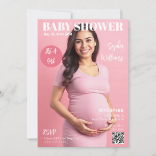 Baby shower Magazine Hoesje Kaart