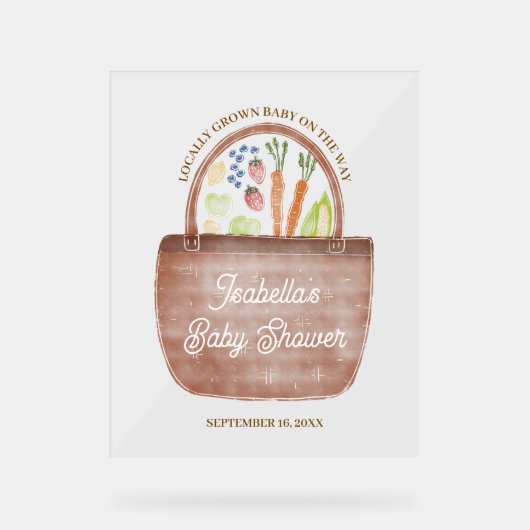 Baby Shower Marché de Producteurs (Recto)