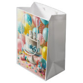 Baby shower medium cadeauzakje (Achterkant Gekanteld)