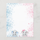 Baby shower meisje (Achterkant)