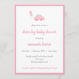 baby shower meisje kaart