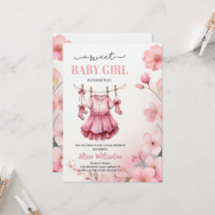 Baby Shower Meisje Kaart