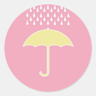 Baby shower Meisje Roze Stickers