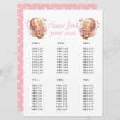 Baby Shower Meisje Teddy Bloem Ballon grafiek Kaart (Voorkant / Achterkant)