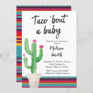 baby shower Meixcan Uitnodiging