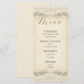 baby shower menu (Voorkant / Achterkant)