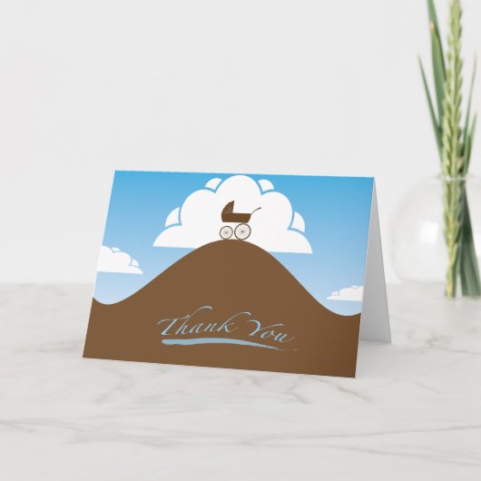 Baby shower merci bleu (Devant)