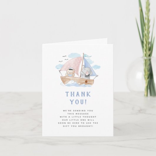 Baby shower Merci Elephant (Devant)