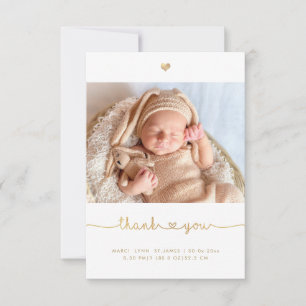 Baby shower Merci Faux Gold Chic Love Script