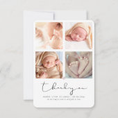 baby shower Merci Photos Faire-part (Devant)