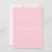 Baby shower Merci rose bébé fille | PHOTO (Dos)