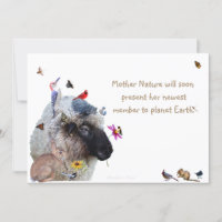 Baby shower Mère Nature : Invitation