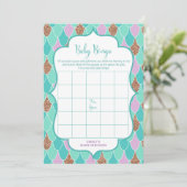 Baby shower Mermaid Jeu 5x7 Invitation (Debout devant)