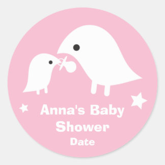 Baby shower met Birdie Moeder & Baby Sticker in Ro