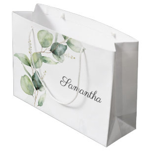 Baby shower met botanische Eucalyptusgriep Groot Cadeauzakje