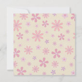 Baby shower met daises kaart (Achterkant)