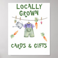 Baby shower met een vegetarische inslag - kaarten