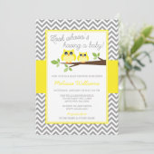 Baby shower met grijze kaas voor oraal gebruik kaart (Staand voorkant)