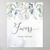 Baby shower met kerstboringen voor het Poster (Voorkant)