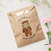 Baby shower met kleine rendierkerstwinter bedankzakje (Gezegeld)