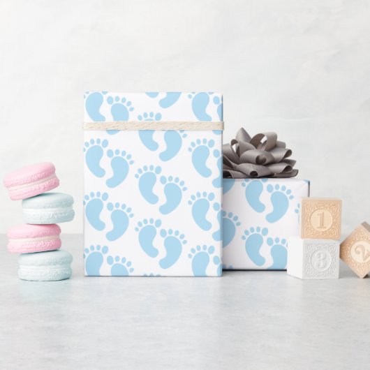 baby shower met kloofblauwe poten cadeaupapier (Baby Shower)