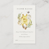 Baby shower met lakleder van leder informatiekaartje (Voorkant)