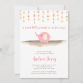 Baby shower met olifant kaart (Voorkant)