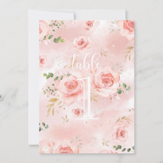 Baby shower met roze en goudmeisjes (Achterkant)