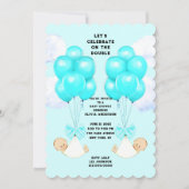 Baby shower met twee bakken kaart (Voorkant)