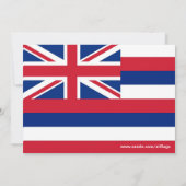 Baby shower met vlag van Hawaï Kaart (Achterkant)